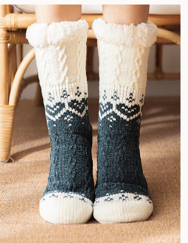 Womens Knitted Thicken Winter Socks Sleep Socks Floor Socks Thermal Socks